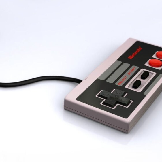 Controller für den Nintendo NES von 1985.