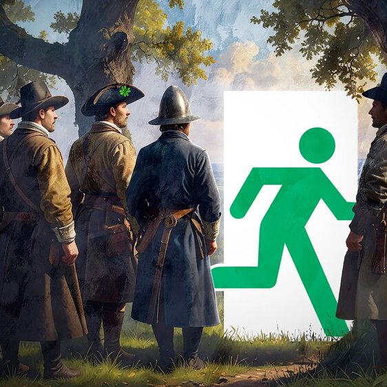 Die Flucht der Grafen hatte weitreichende Folgen für Irland. Illustration von Marco Heer.