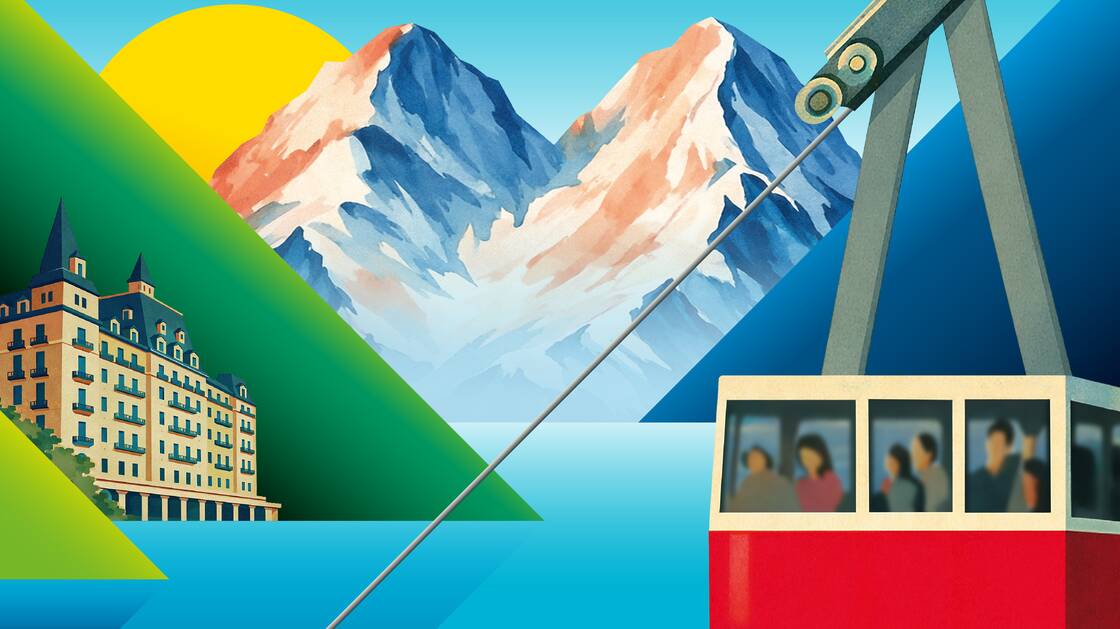 Keyvisual Ausstellung «Tourismus – Reiseziel Schweiz»