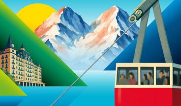 Keyvisual Ausstellung «Tourismus – Reiseziel Schweiz»