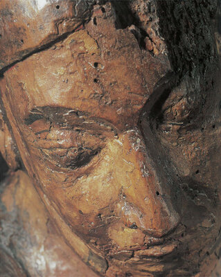 Titelseite der Publikation "Die Holzskulpturen des Mittelalters"