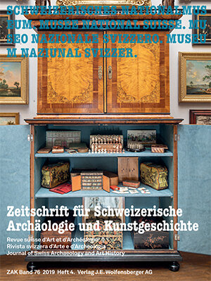 Copertina della rivista di archeologia e storia dell'arte svizzera ZAK 4-2019